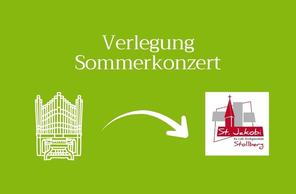 Verlegung Sommerkonzert von Aula in Kirche