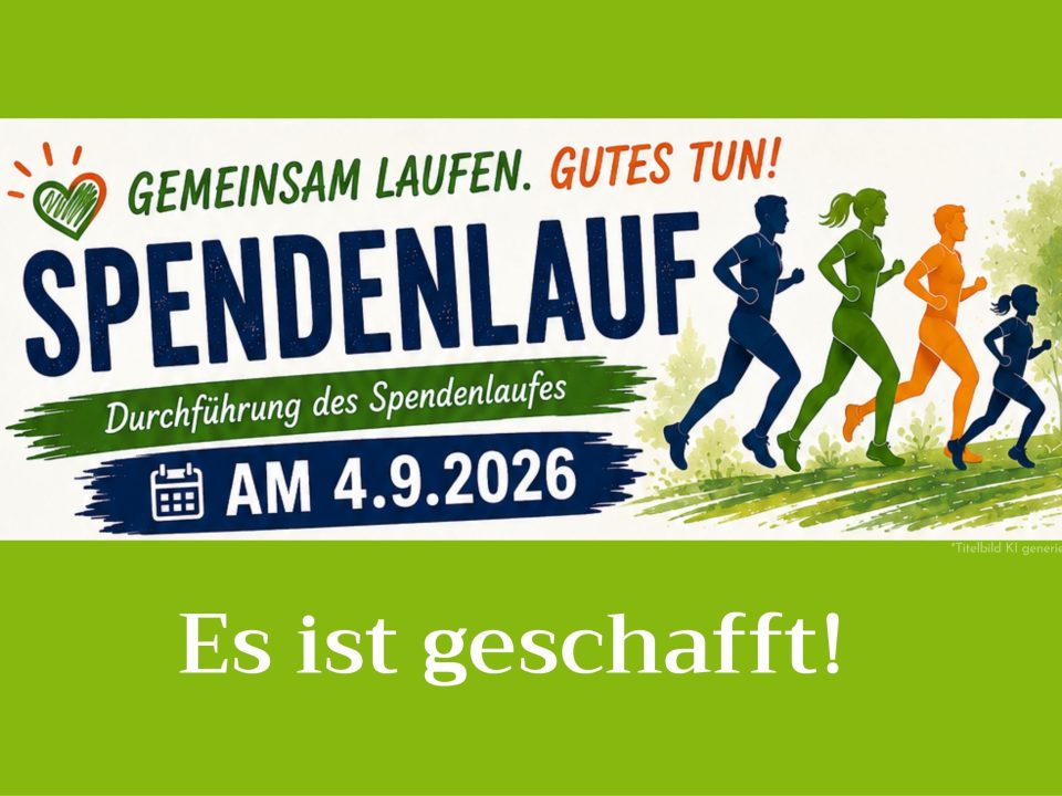 Auszug aus dem Aufruf zum Spendenlauf